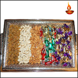 "Special Dry Fruit with Chocos Thali - Click here to View more details about this Product
